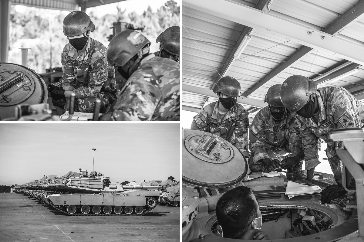 Trainees spend several days learning the ins and outs of the vehicle that they will crew.   